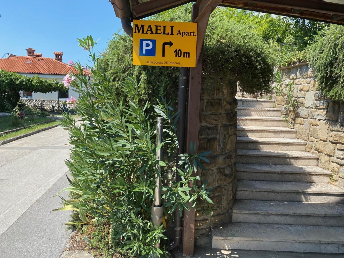 Maeli Apartment Lucija Kültér fotó